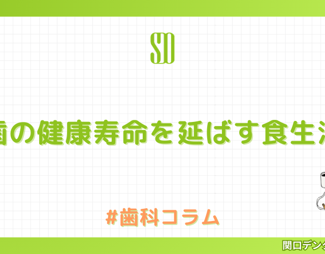 歯の健康寿命を延ばす食生活